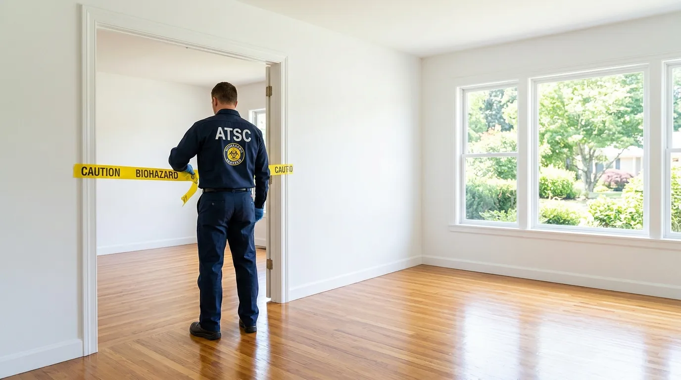 Certified biohazard cleanup crew performing Decomposition Cleanup in Downtown Brooklyn
