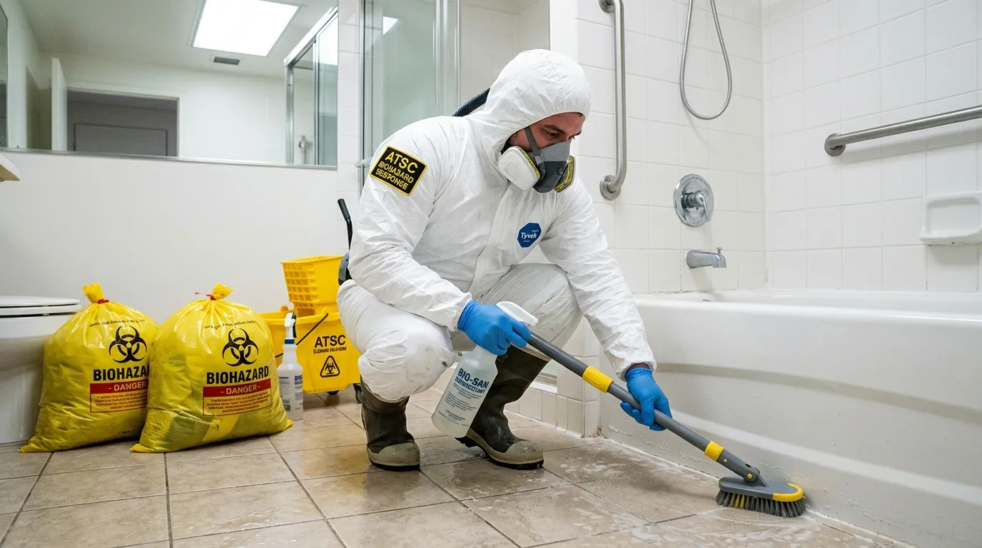 Decontamination equipment deployed for Blood Cleanup in Downtown Brooklyn